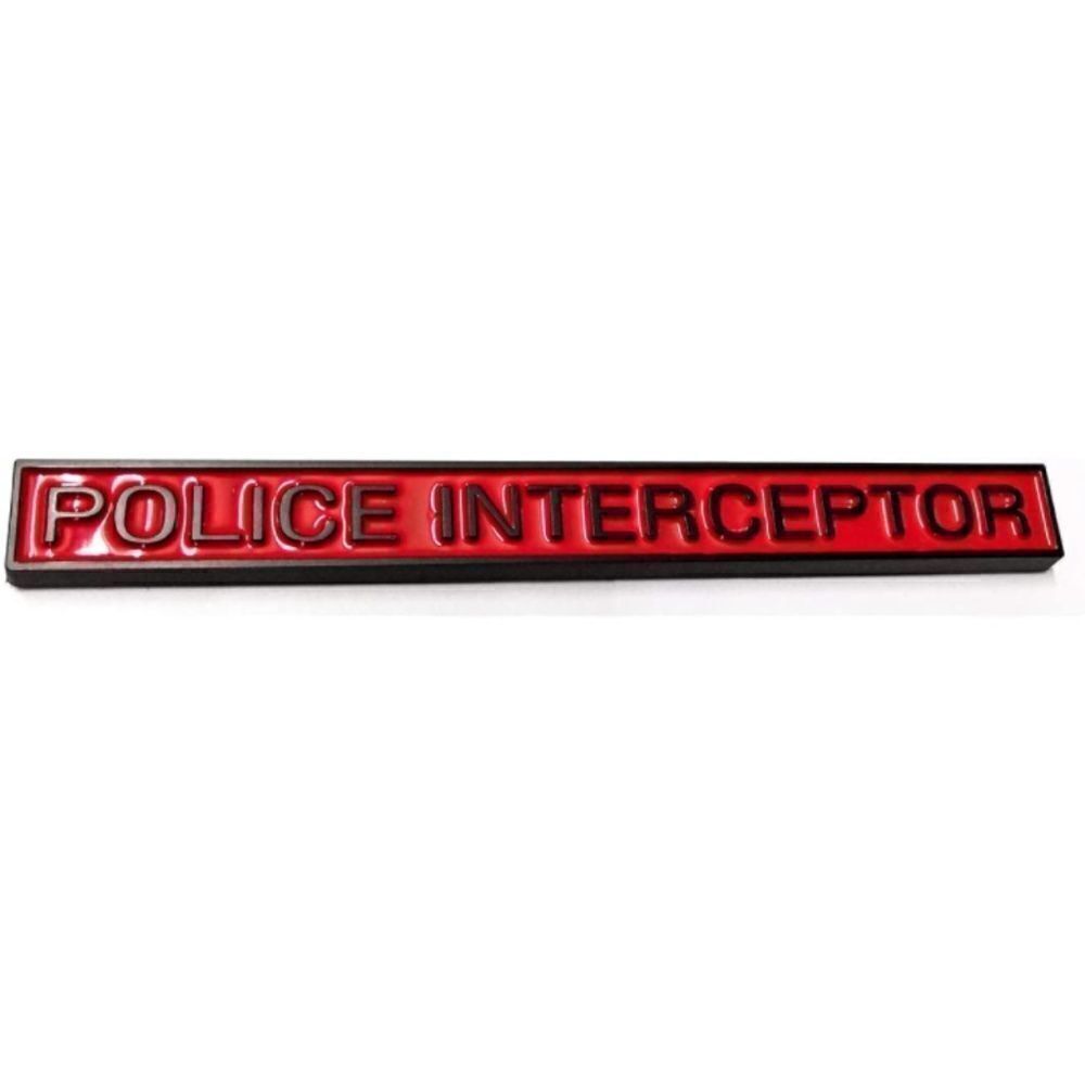 2 NEW POLICE INTERCEPTOR Car Tags Emblems - Picture 2 of 6